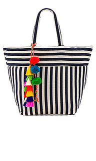 Valerie multi tassel pom tote bag - JADEtribe