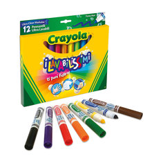 Фломастеры "Супер чисто", 12 шт., Crayola