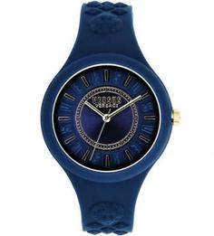 Часы круглой формы с силиконовым ремешком Versus