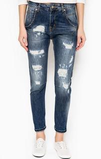 Рваные джинсы бойфренд Fornarina