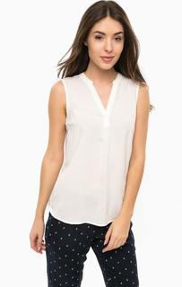 Белый топ с удлиненной спинкой Tom Tailor Denim