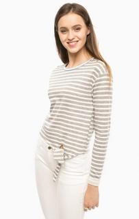 Джемпер в полоску с декоративными пуговицами Only