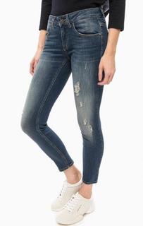 Рваные зауженные джинсы Fornarina
