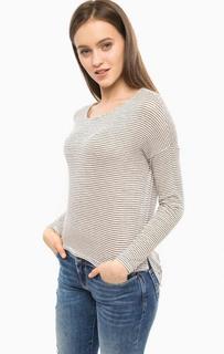 Серый джемпер в полоску Only