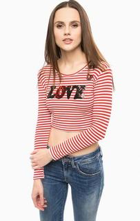 Укороченная футболка с длинными рукавами Fornarina