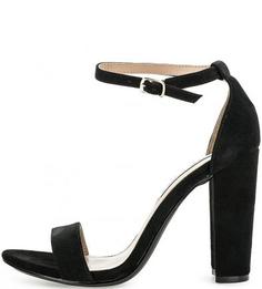 Замшевые босоножки на устойчивом каблуке Steve Madden
