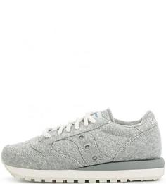 Серые текстильные кроссовки Saucony