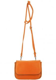 Оранжевая кожаная сумка Gianni Conti