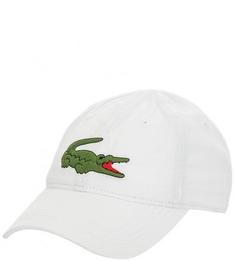 Бейсболка с вышитым логотипом бренда Lacoste