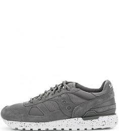 Серые кроссовки с замшевыми вставками Saucony