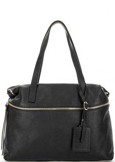 Черная сумка из натуральной кожи Gianni Conti