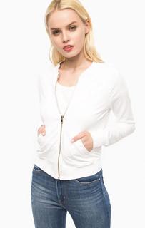 Толстовка цвета фуксии с вышивкой на спине MET