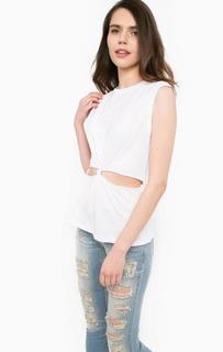 Белый хлопковый топ MET