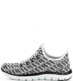 Серые текстильные кроссовки Skechers