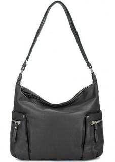 Кожаная сумка с длинной ручкой Tosca BLU