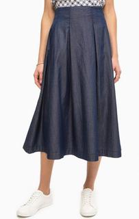 Джинсовая юбка на молнии с карманами Stefanel