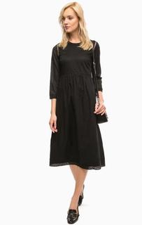 Черное платье с длинными рукавами Marc Opolo