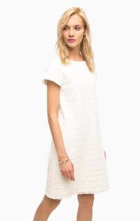 Хлопковое платье молочного цвета с карманами Pennyblack