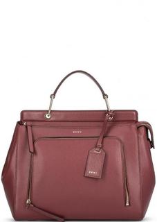 Кожаная сумка через плечо с короткой ручкой Dkny