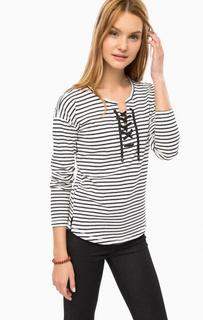 Футболка в полоску со шнуровкой Lerros