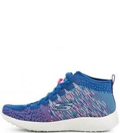 Текстильные кроссовки на шнурках Skechers