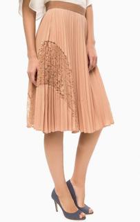 Плиссированная юбка с кружевными вставками Darling