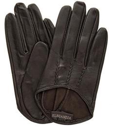 Кожаные перчатки без подкладки Eleganzza