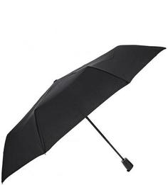 Складной черный зонт с системой "антиветер" Doppler