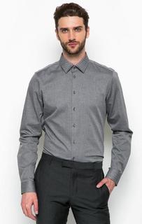 Серая приталенная рубашка Strellson