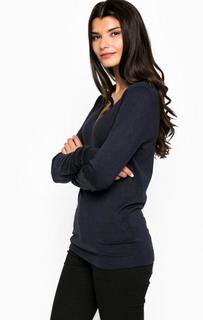 Синий джемпер из вискозы Ichi