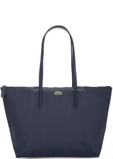 Вместительная синяя сумка Lacoste