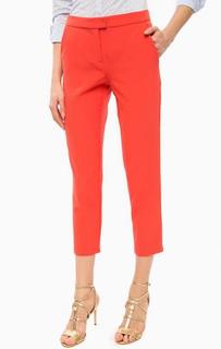 Зауженные брюки кораллового цвета с карманами Gaudi