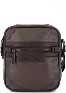 Маленькая коричневая сумка через плечо Trussardi Jeans