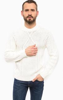 Джемпер крупной вязки белого цвета Diesel