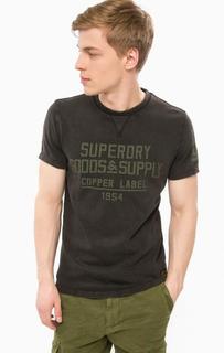 Хлопковая футболка с принтом Superdry