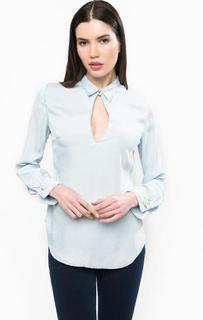 Приталенная блуза из денима Guess