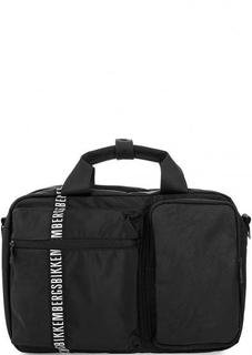 Текстильная сумка с короткими ручками Bikkembergs