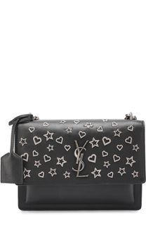 Сумка Sunset Monogram с заклепками Saint Laurent