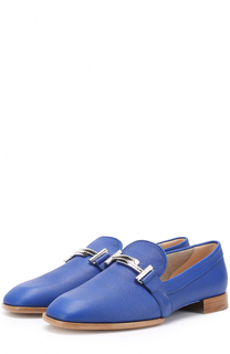 Кожаные лоферы с пряжкой Tod’s Tods