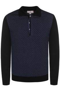 Шерстяное поло с длинными рукавами Canali