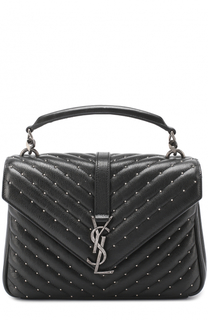 Сумка Collège Monogram medium с заклепками Saint Laurent