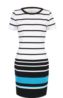 Приталенное мини-платье в контрастную полоску MICHAEL Michael Kors