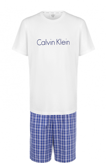 Хлопковая пижама с шортами Calvin Klein