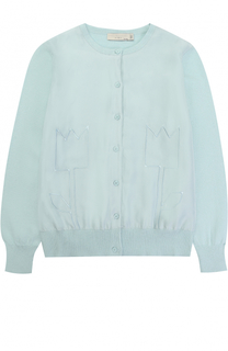 Комбинированный кардиган с вышивкой Stella McCartney