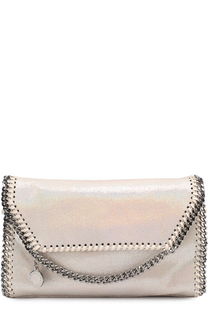 Сумка Falabella mini из эко-кожи с перламутровым покрытием Stella McCartney