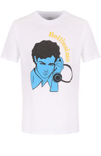 Хлопковая футболка с принтом Anitalian Theory