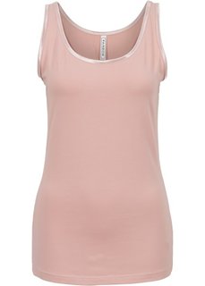 Топ с сатиновыми ленточками (винтажно-розовый) Bonprix