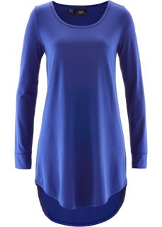 Удлиненная футболка с длинным рукавом (сапфирно-синий) Bonprix