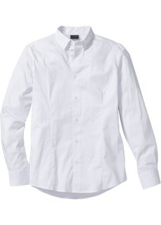Рубашка-стретч extra Slim Fit с длинным рукавом + галстук (2 изд.) (белый) Bonprix