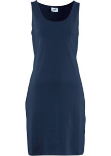 Трикотажное платье стретч (темно-синий) Bonprix